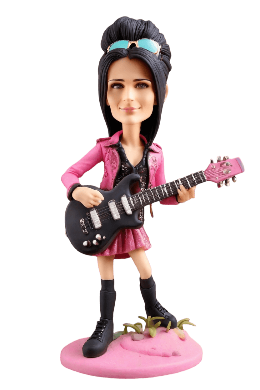 Custom Rockstar Party Figurine Bobblehead