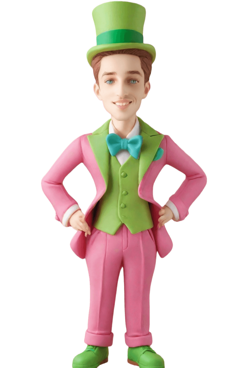 Custom Playful Pose Bobblehead