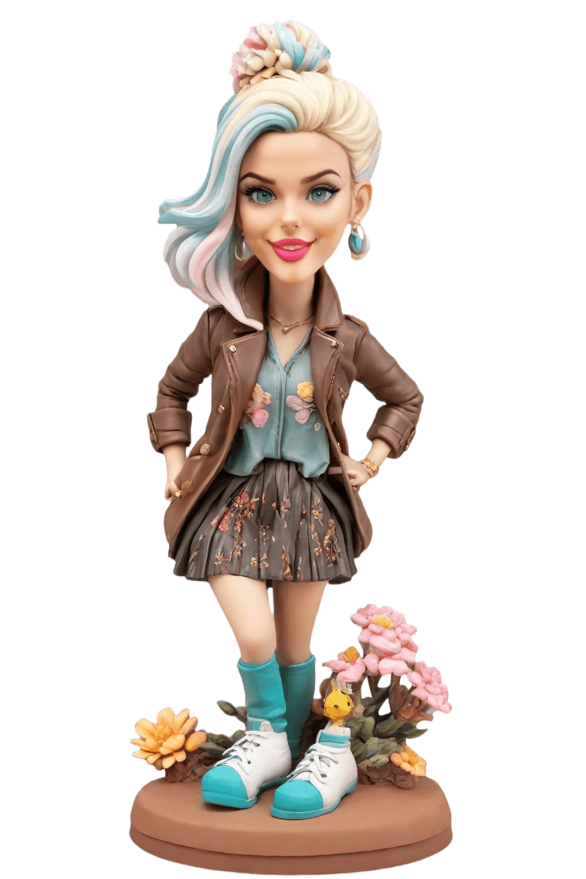 Custom Adventurer Chic Bobblehead