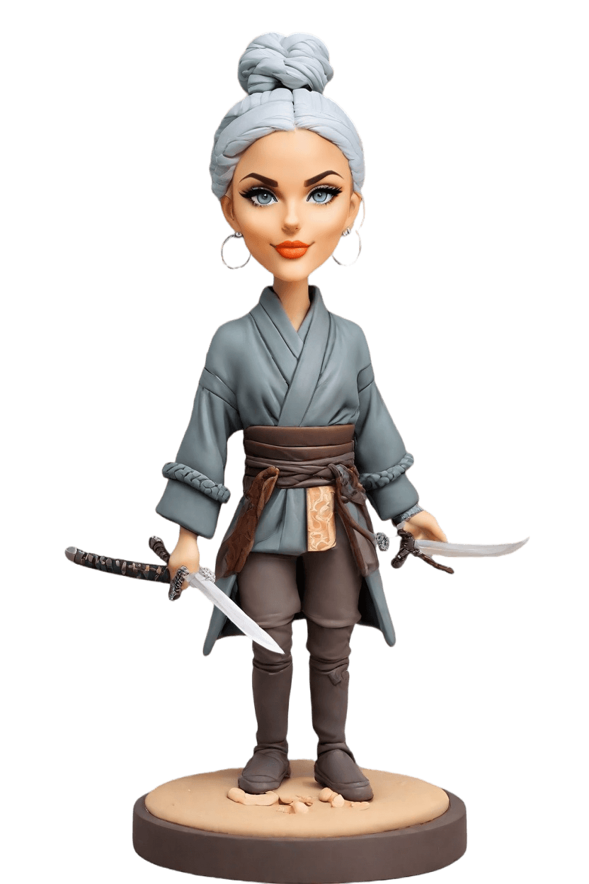 custom Warrior Pose Bobblehead