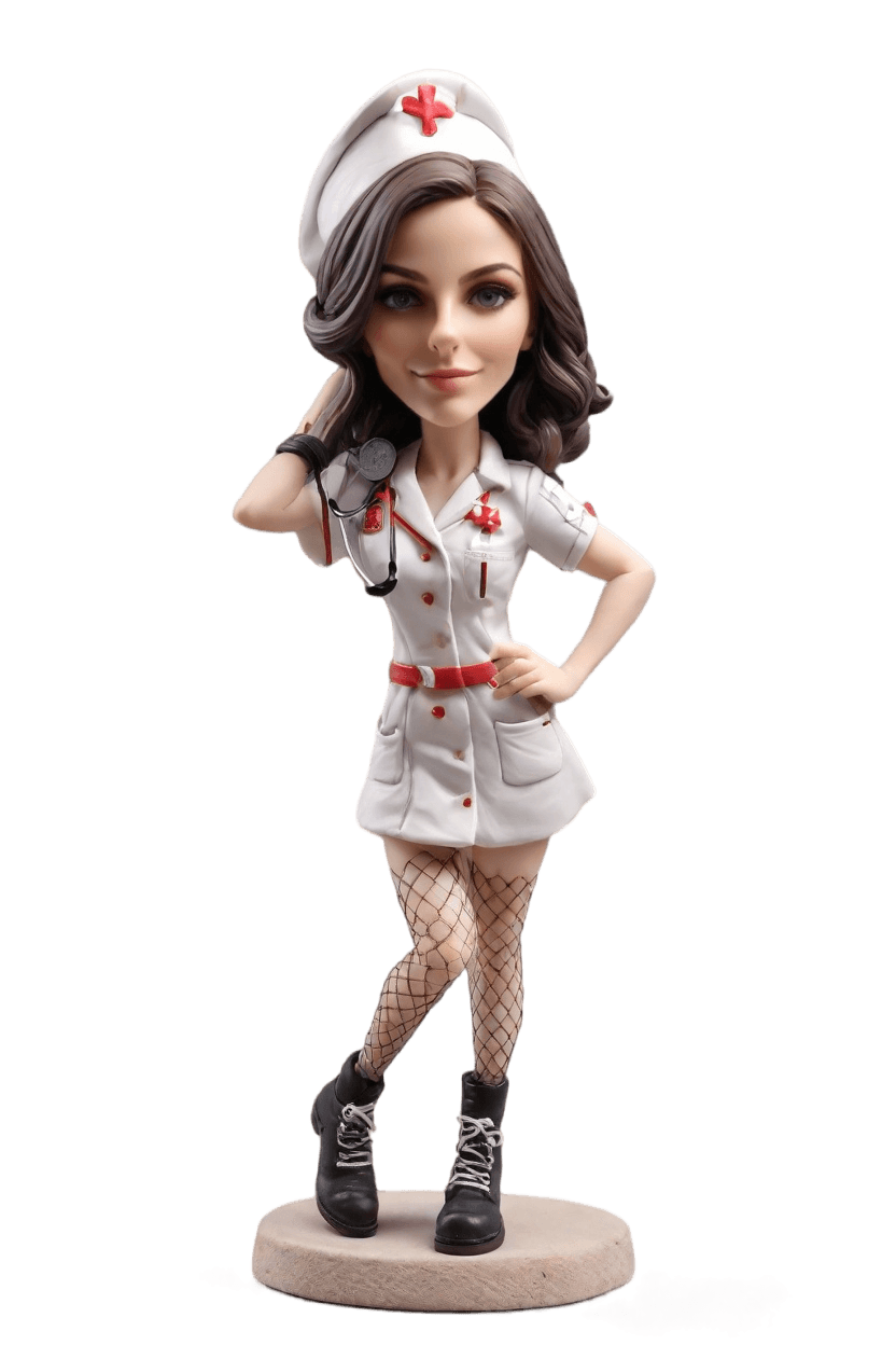 Custom Nurse Cheerful Bobblehead