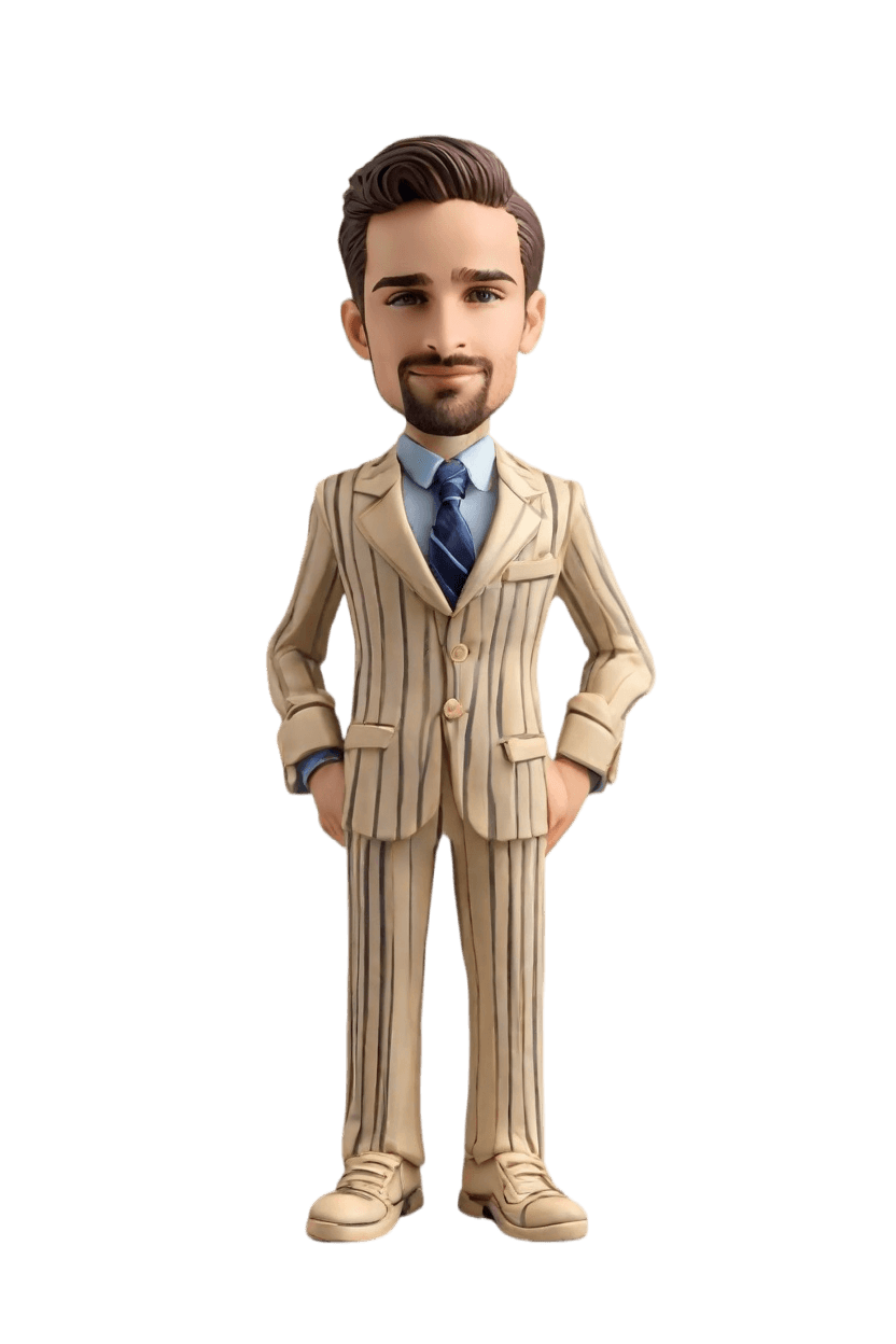 Confident Custom Confidently Standing Bobblehead
