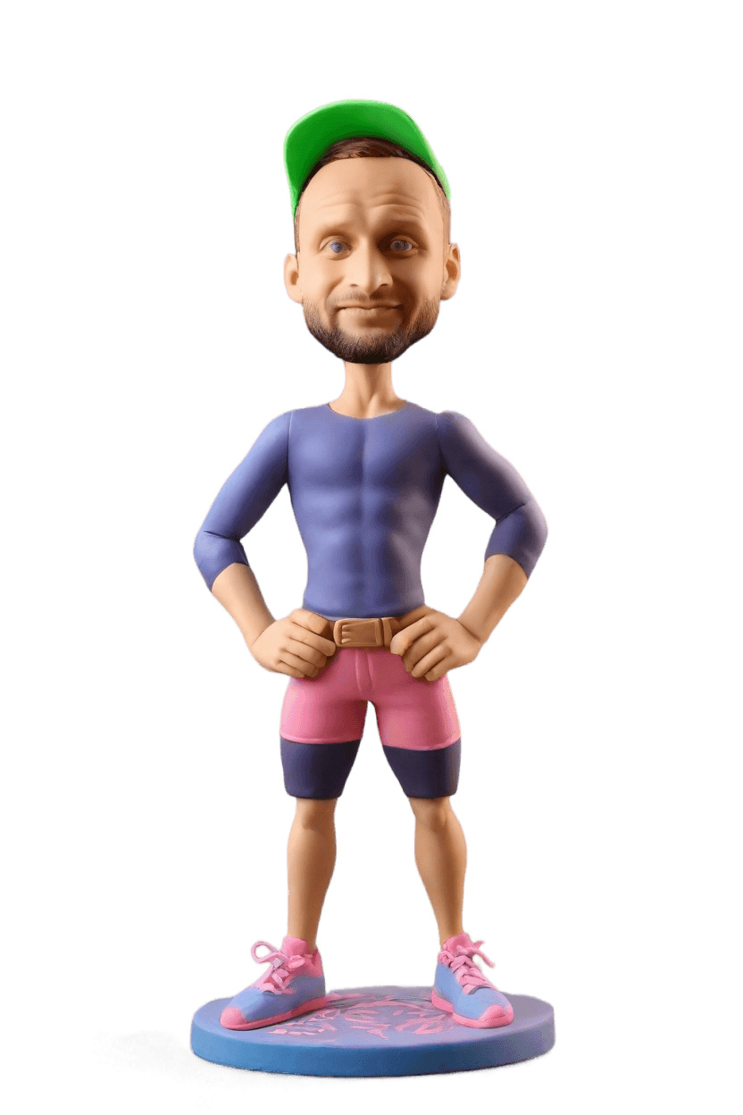 Custom Fitness Flexing Bobblehead