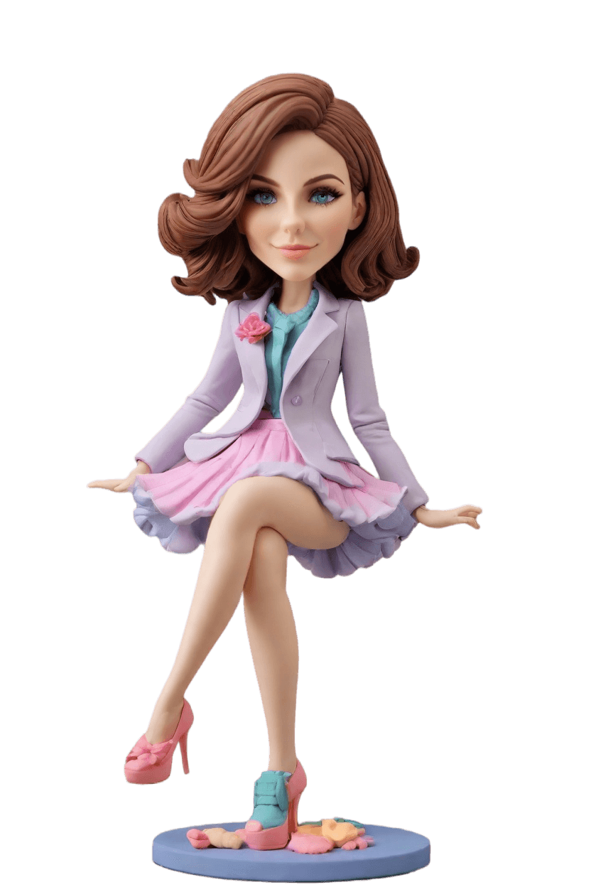Custom Engagement Chic Bobblehead