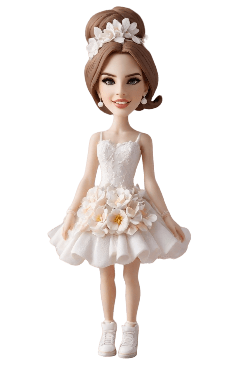 Custom Bridal Playful Bobblehead