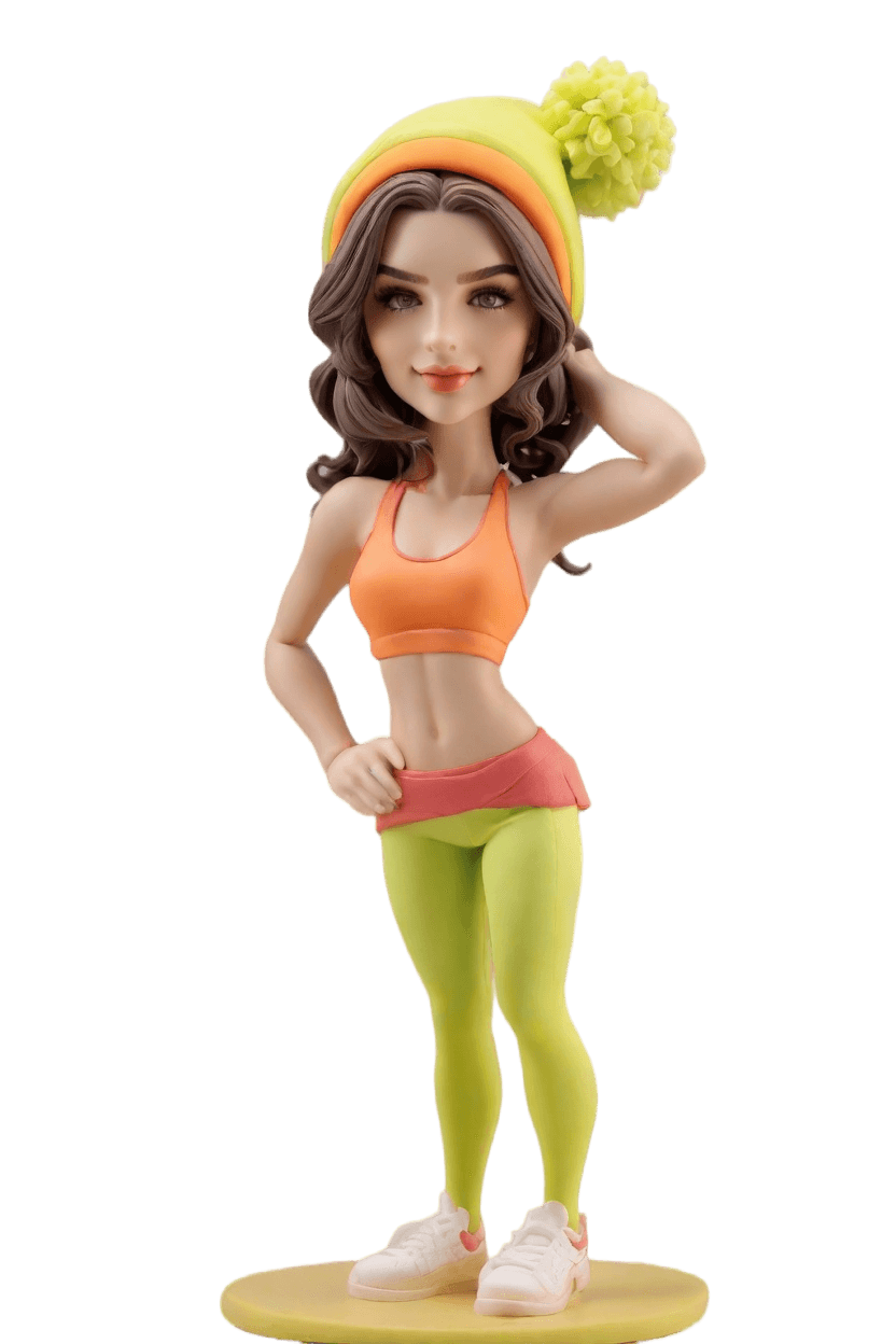 Custom Fitness Flexing Bobblehead
