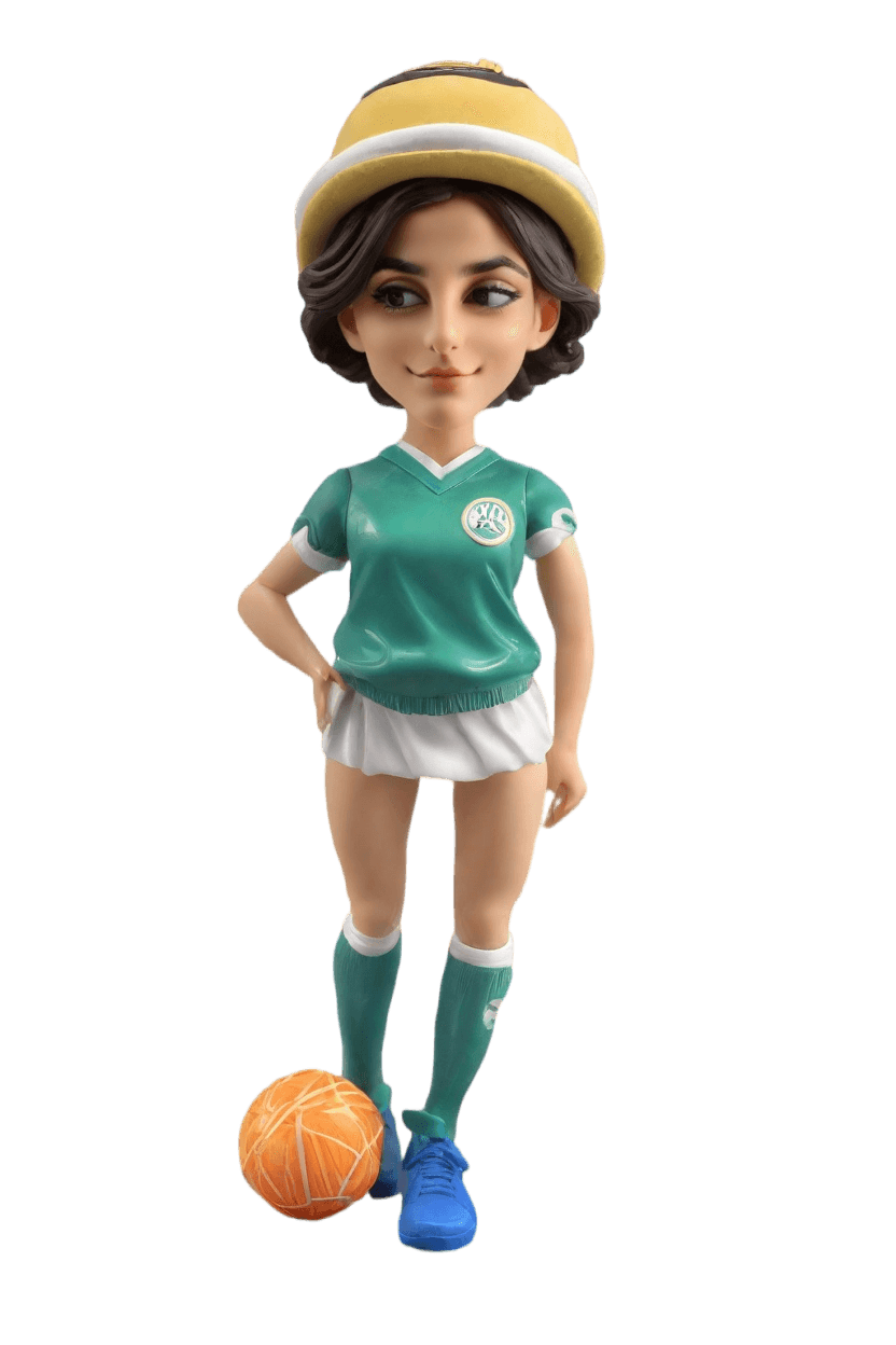 Soccer Victory custom Sparkle bobblehead
