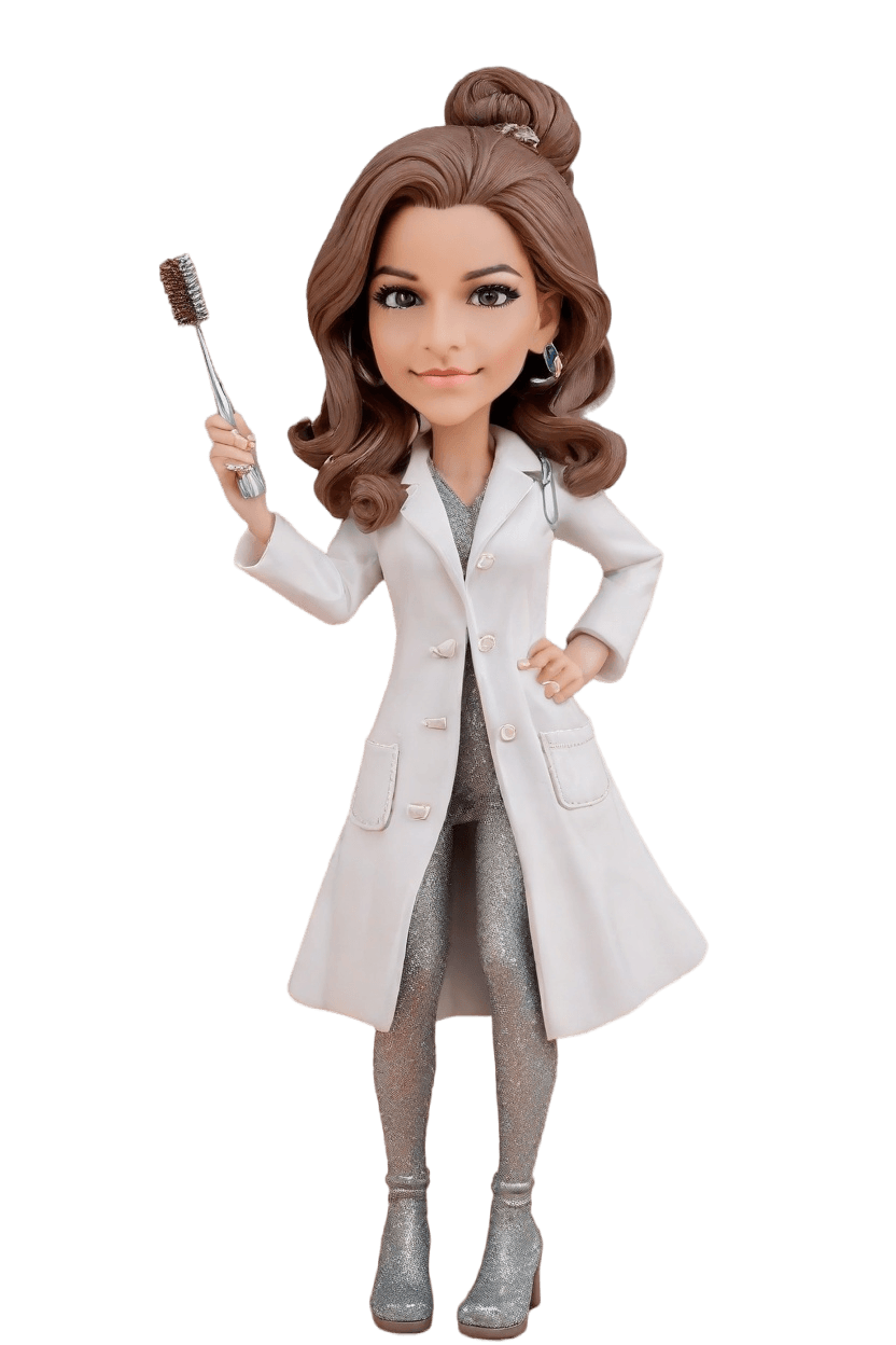 Custom Dental Charm Bobblehead