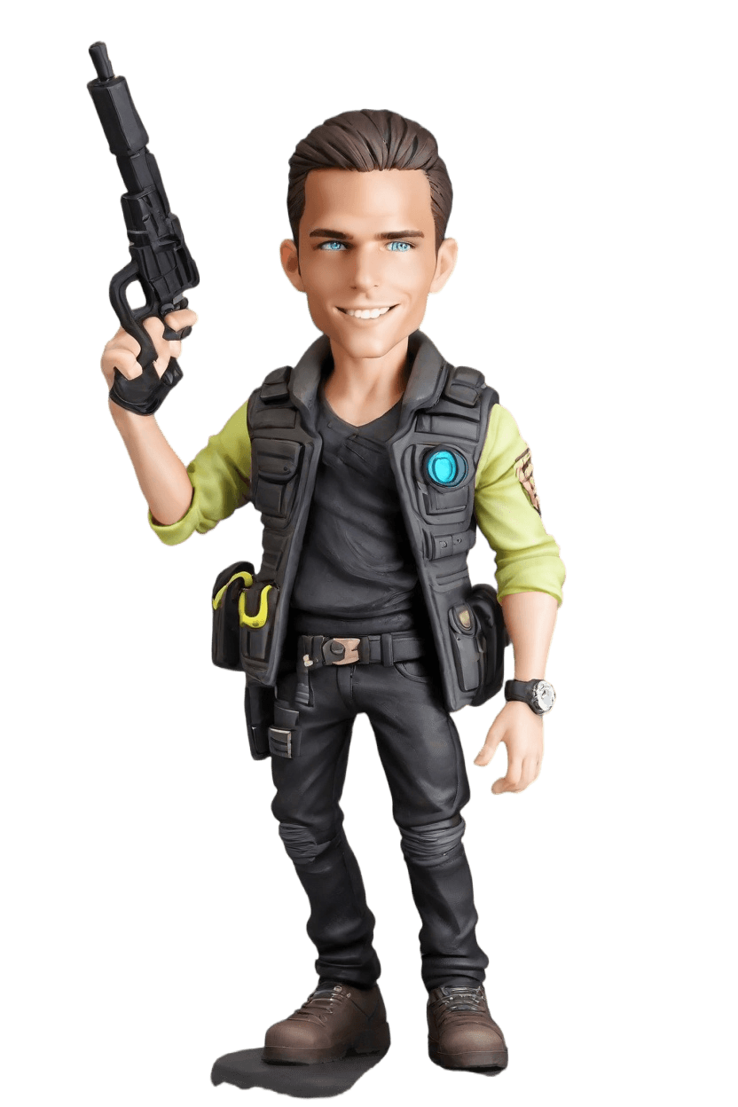 custom Cyberpunk Action Bobblehead