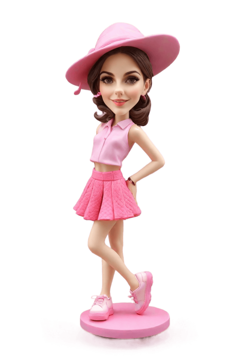 Custom Golfing Diva Bobblehead