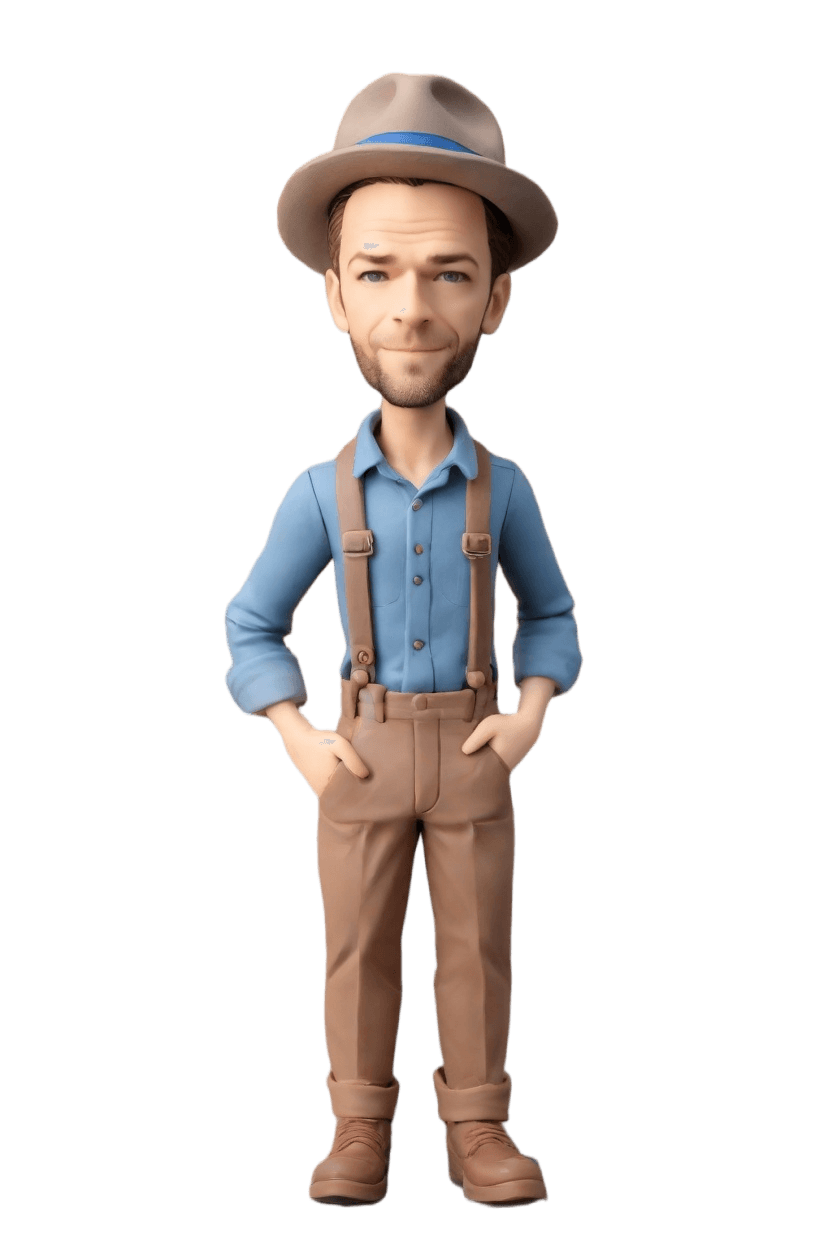 Custom Architect's Pensive Bobblehead