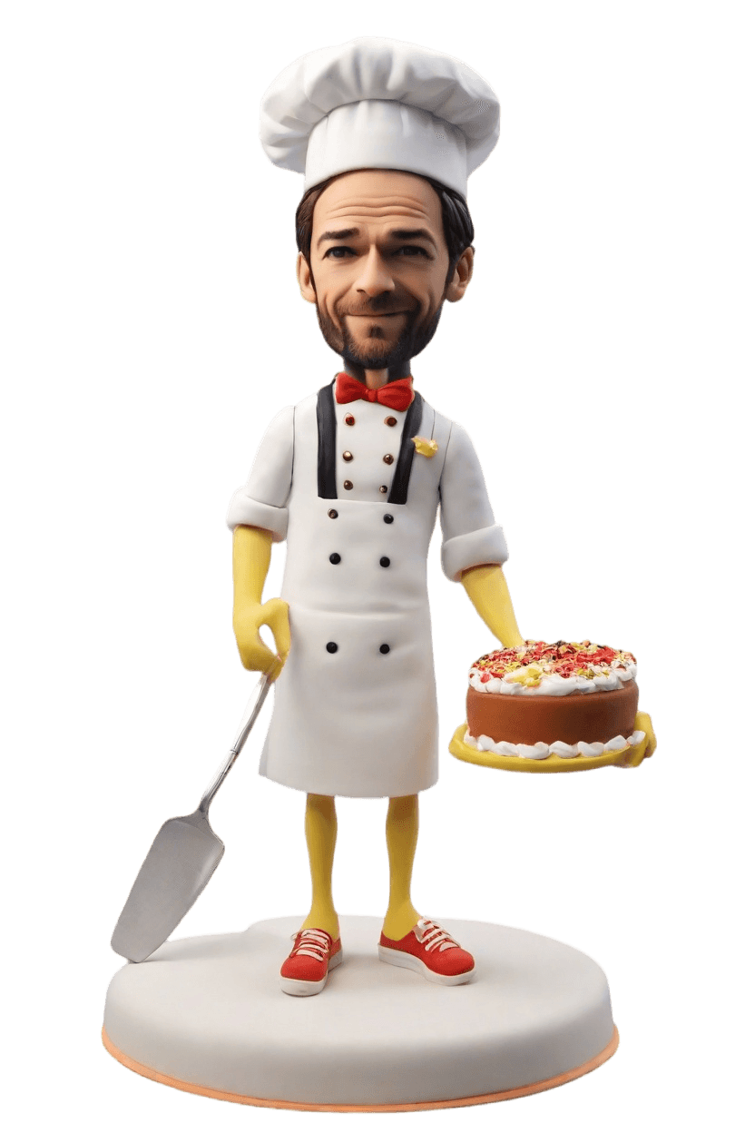 Custom Chef's Playful Bobblehead