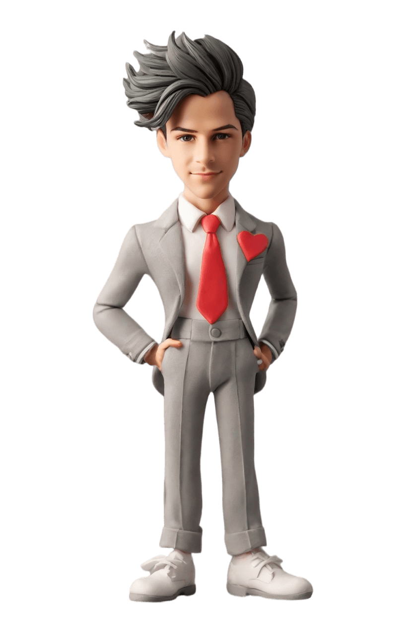 Custom Romantic Cheeky Punk Bobblehead