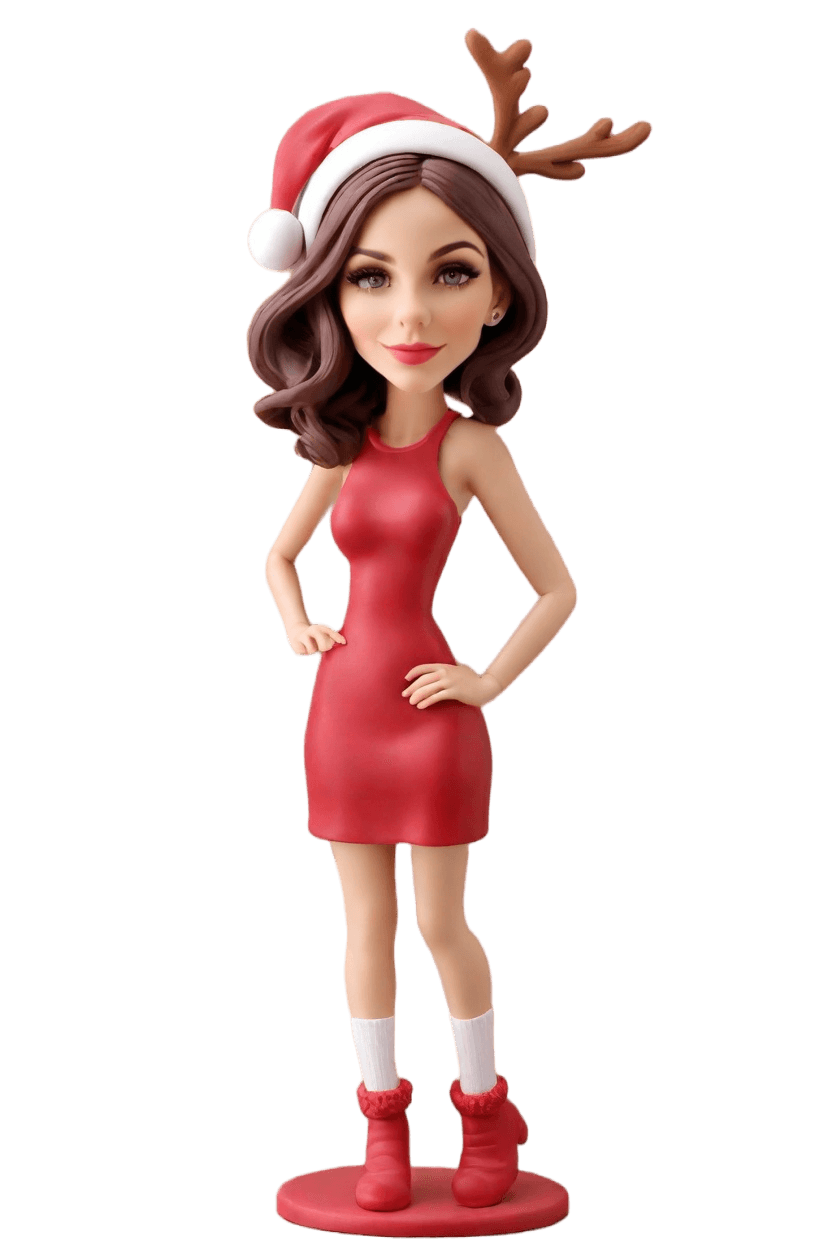 custom Christmas Cheeky bobblehead