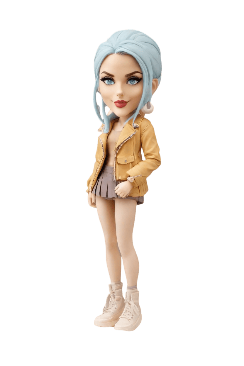 Confident Custom Edgy Bobblehead