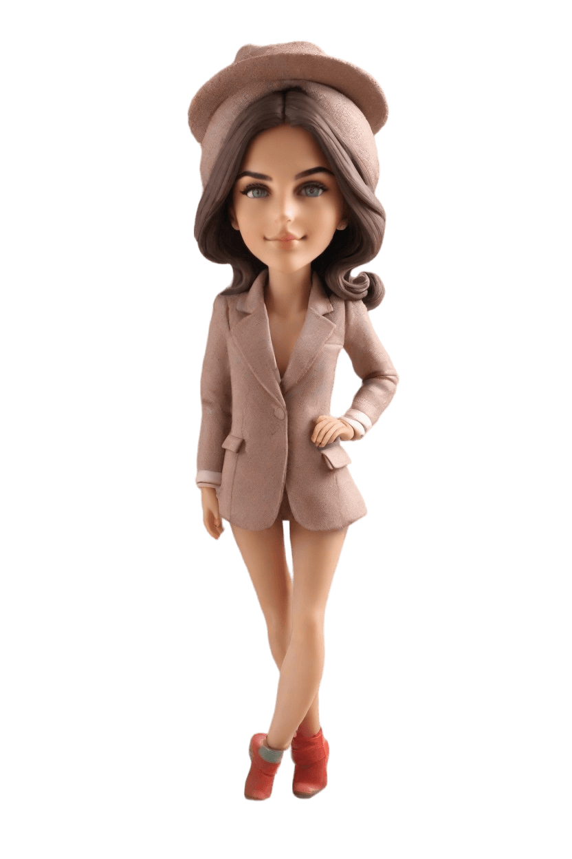 custom Confident Chic bobblehead