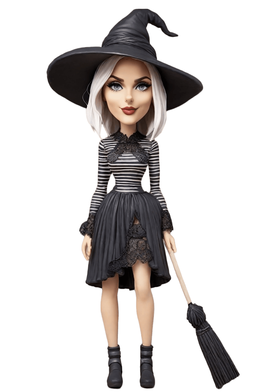 Custom Witchy Halloween Bobblehead