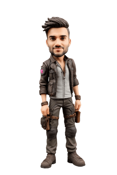 Custom Post-Apocalyptic Punk Bobblehead