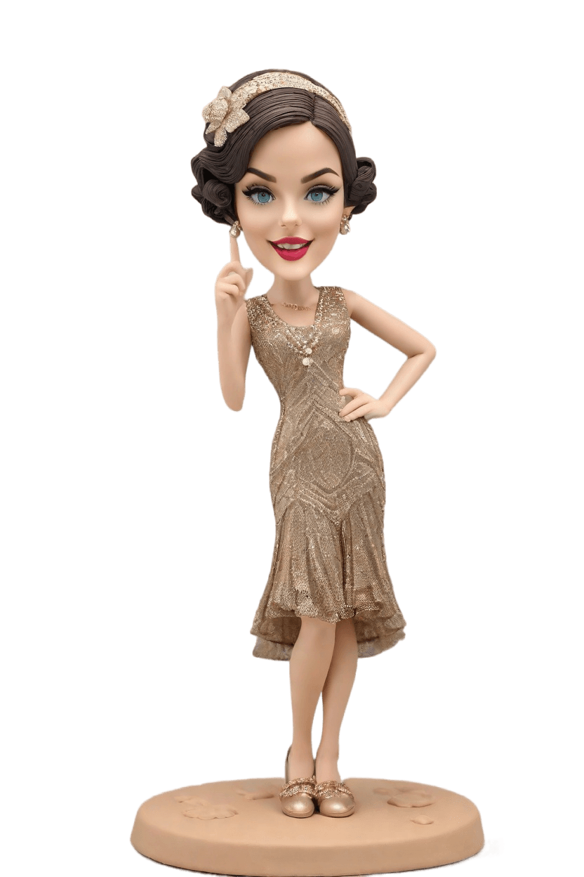 Custom Anniversary Chic Bobblehead