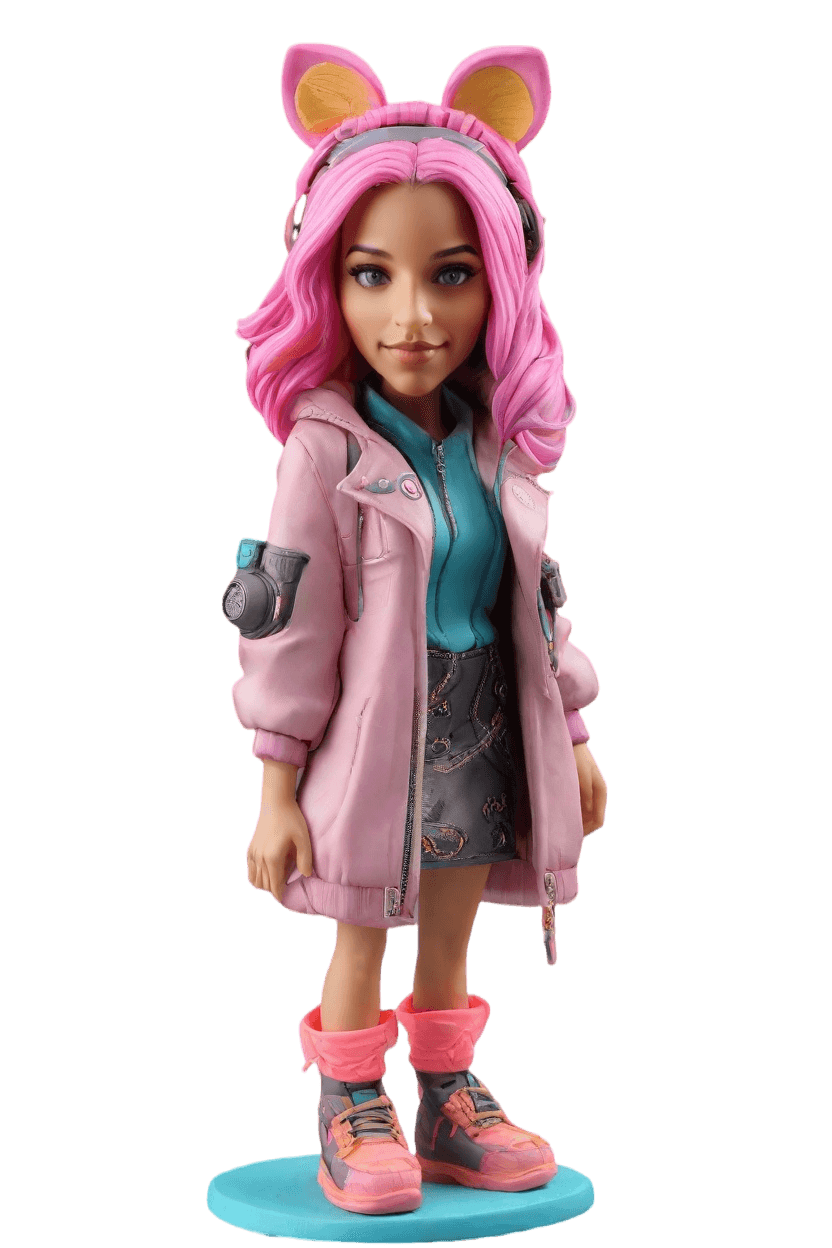 Custom Cyberpunk Gaming Bobblehead