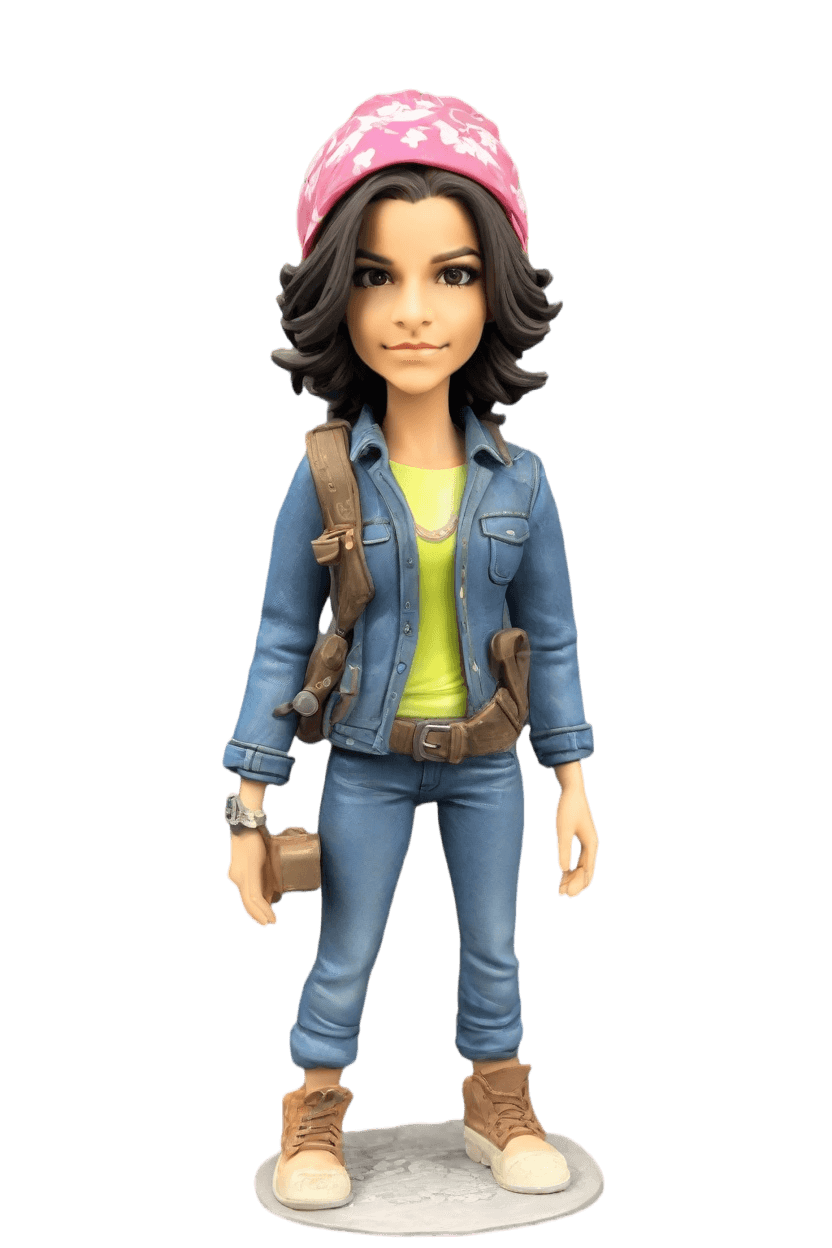 Custom Post-Apocalyptic Chic Bobblehead