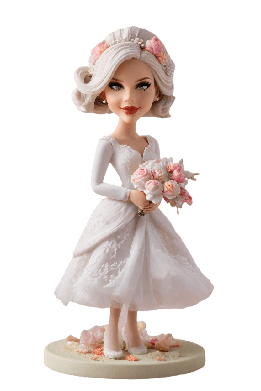 Custom Wedding Fun Figurine Bobblehead