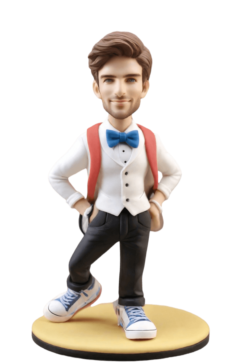 custom Graduation Celebration Tuxedo bobblehead