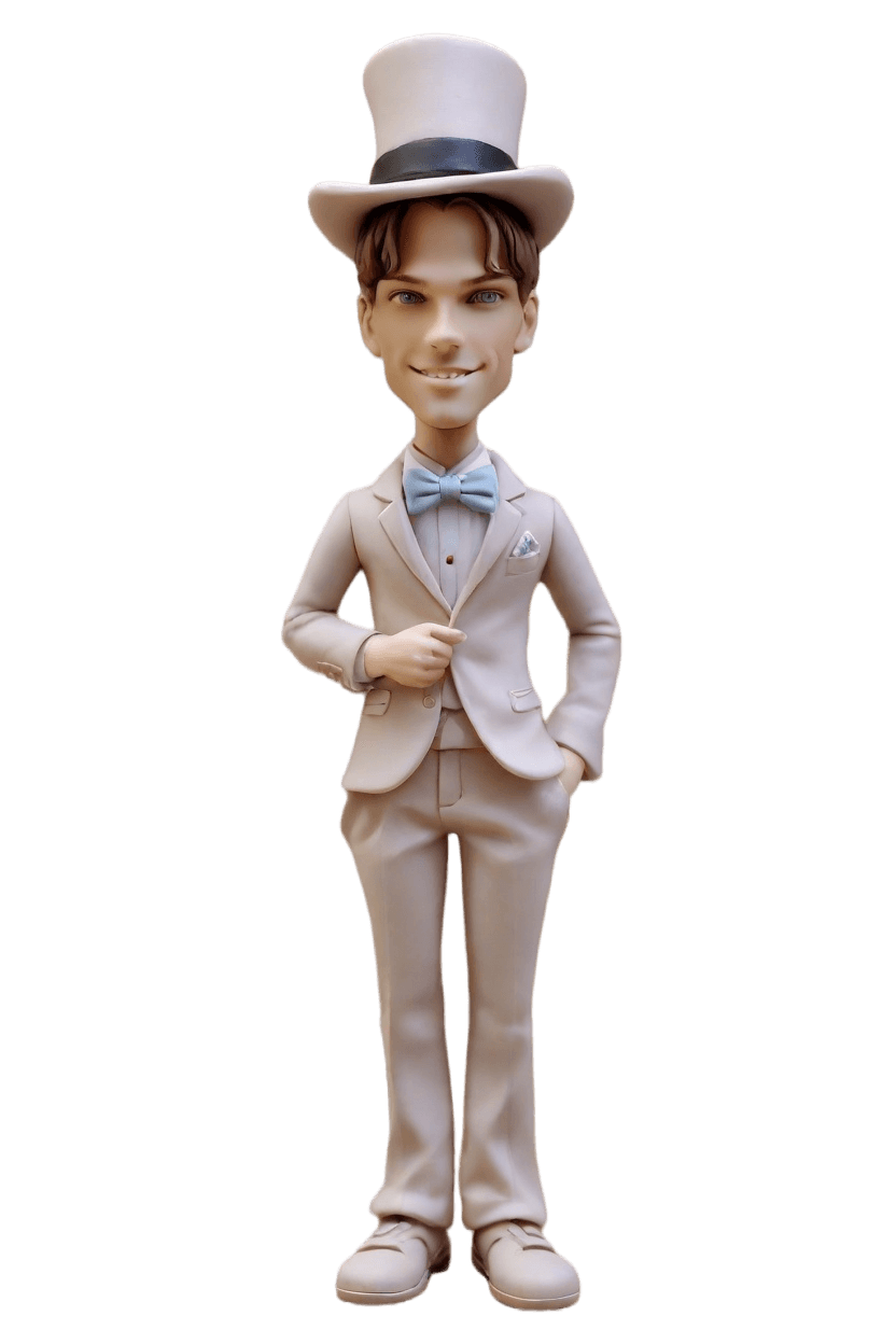 custom Graduation Dapper Dinosaur bobblehead