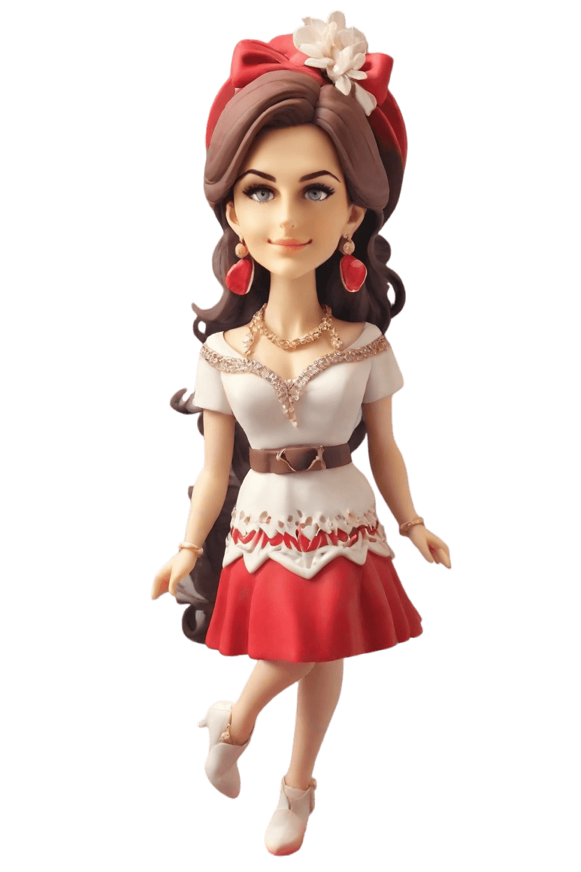 Custom Chic Christmas Bobblehead