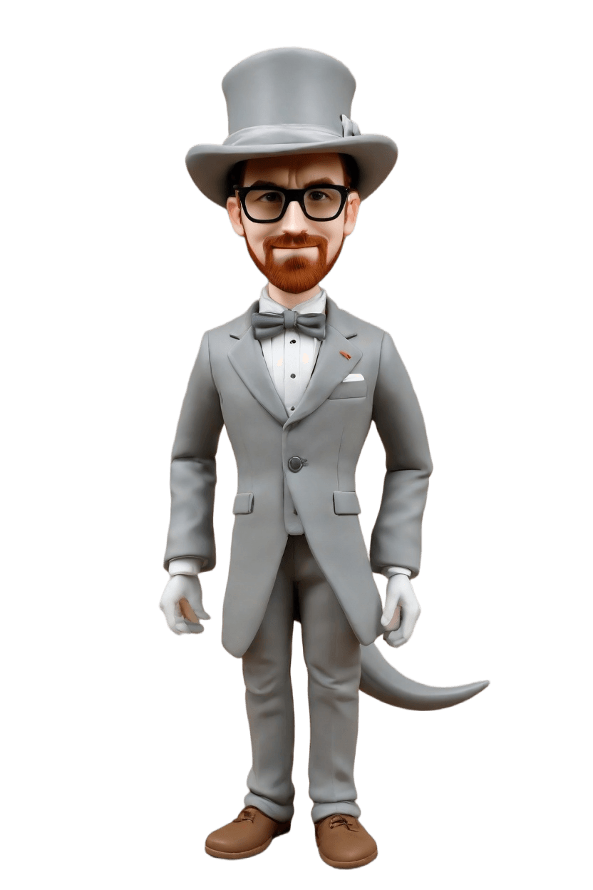 Custom Dapper Dino Bobblehead