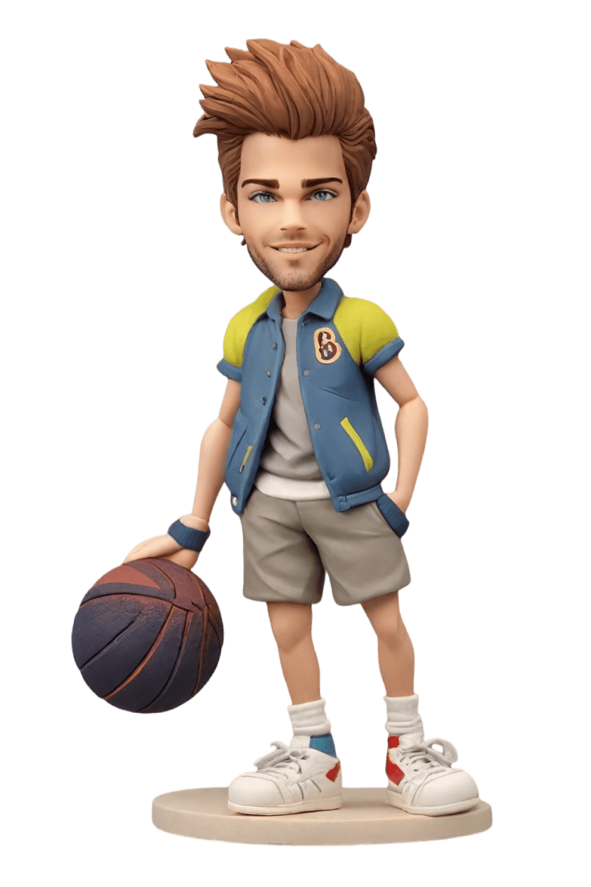 Casual Courtside Custom Bobblehead