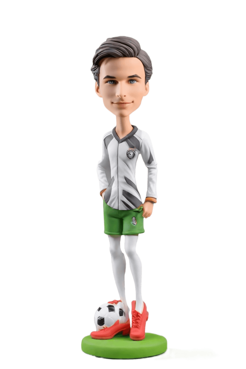 Soccer Star Custom Dynamic Bobblehead