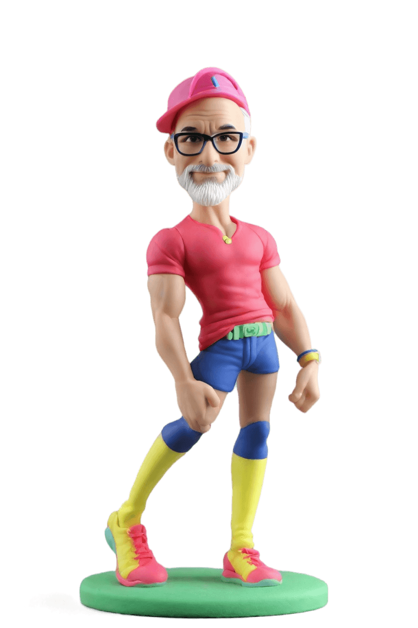 Custom Fitness Flex Bobblehead