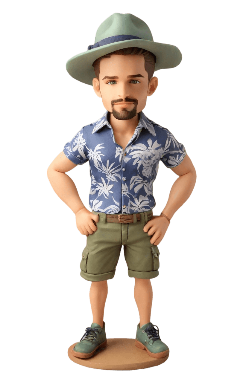 Custom Traveler Fun Bobblehead