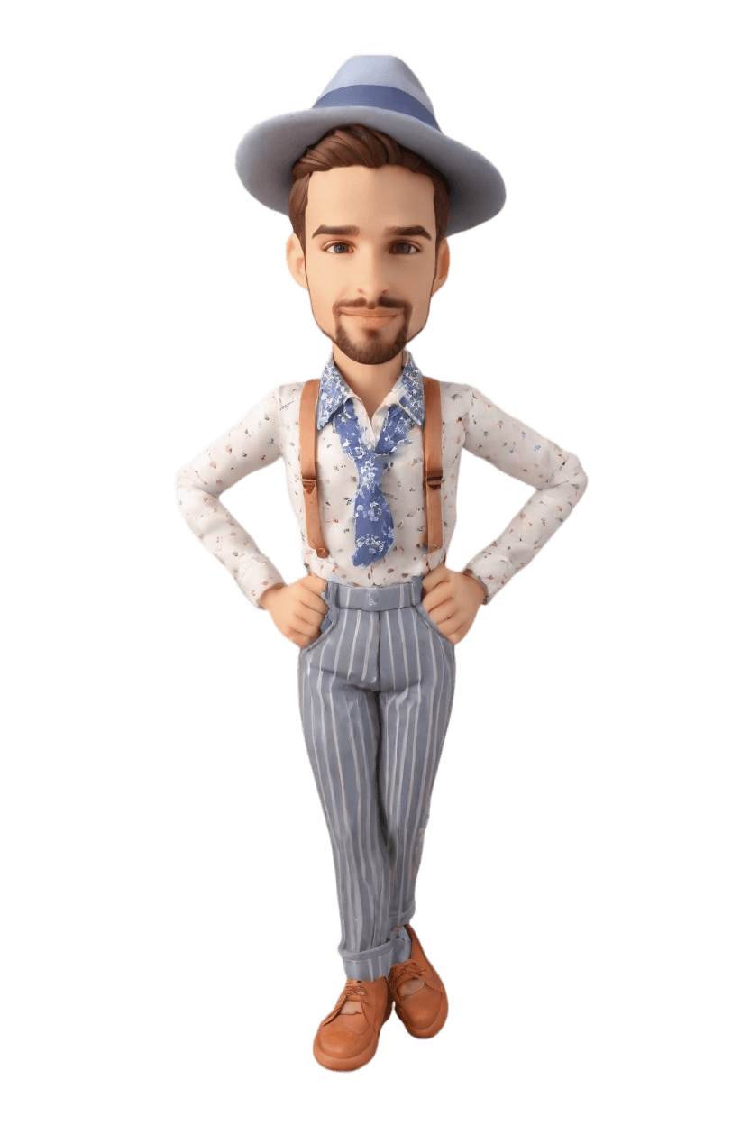 Custom Vintage Style Bobblehead