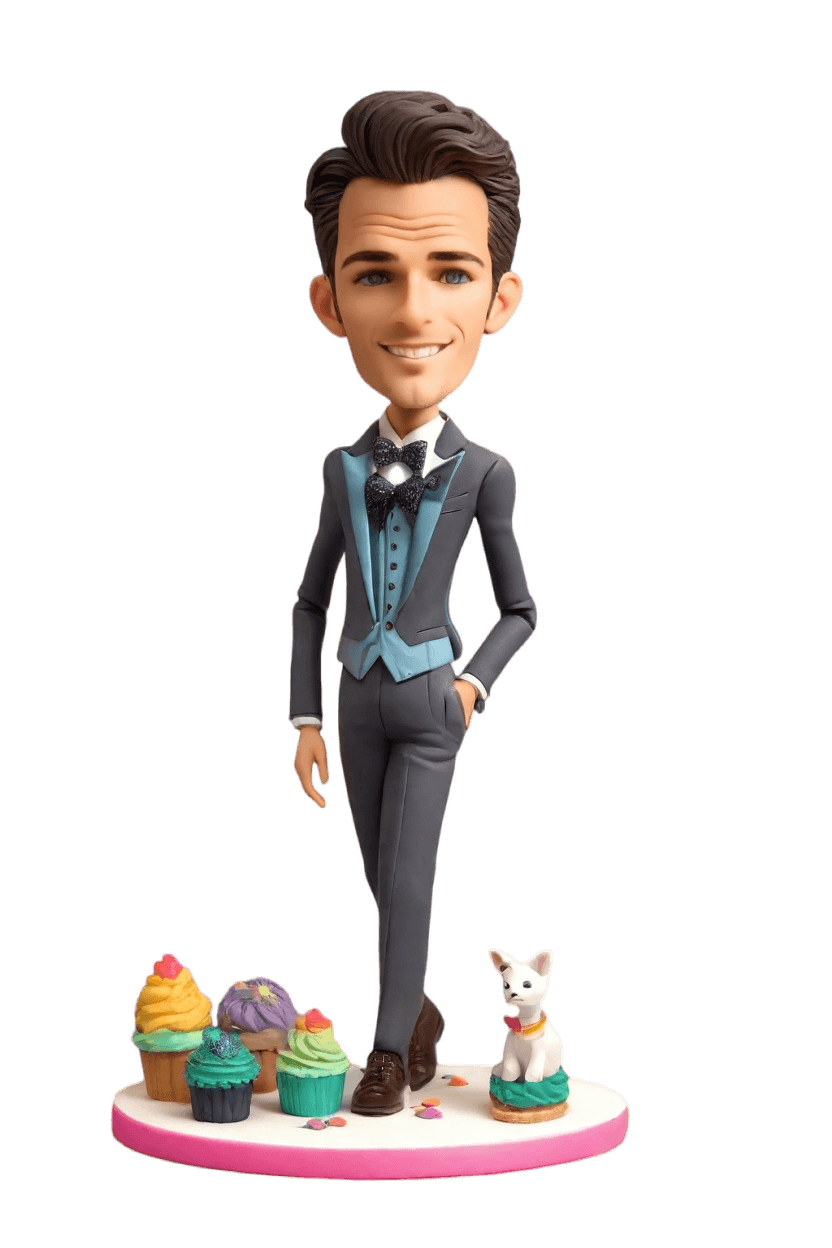 Custom Birthday Star Bobblehead