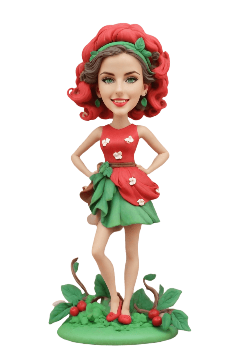Custom Spring Celebration Cherry Bobblehead
