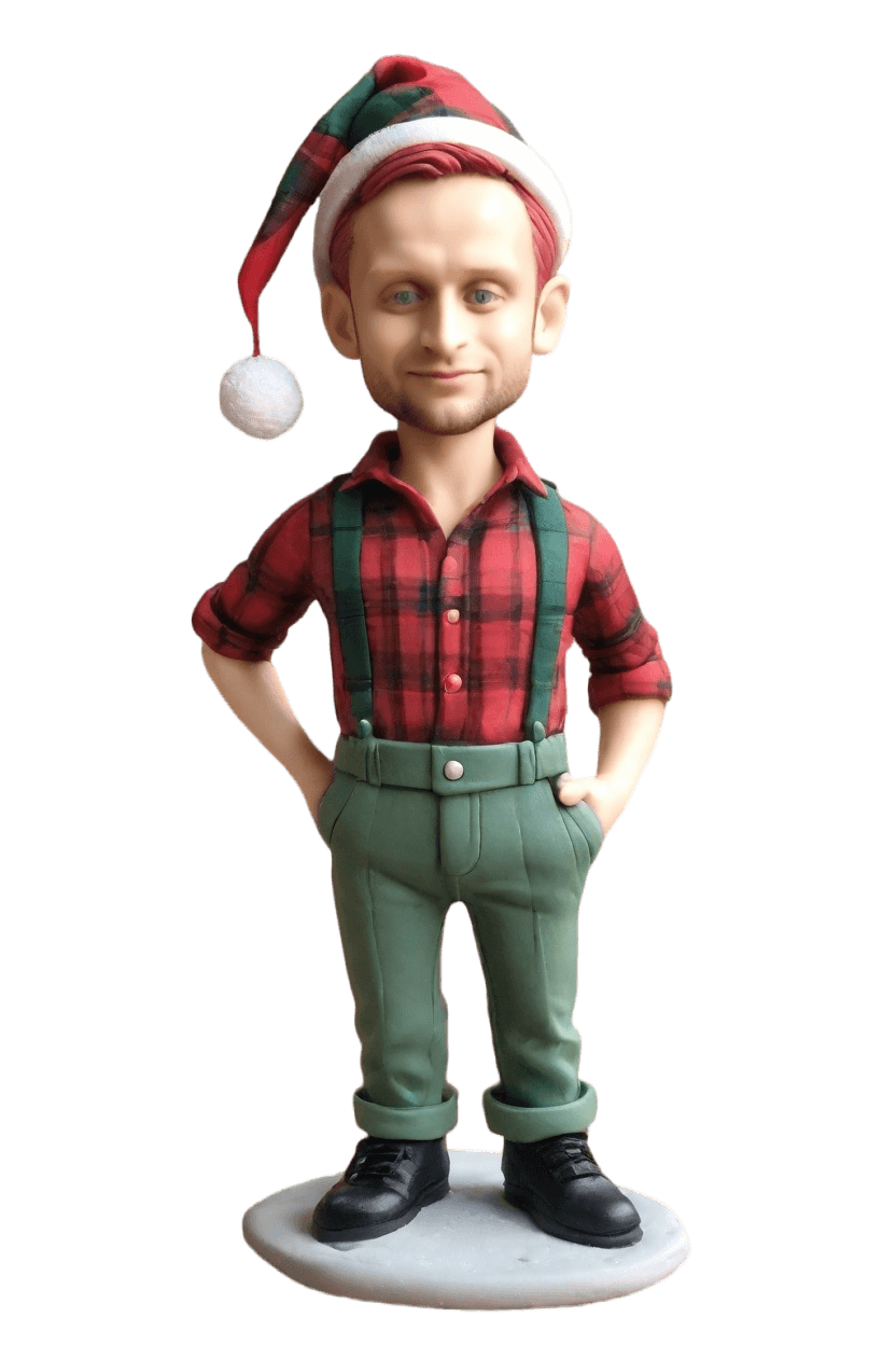 Custom Christmas Cheeky Bobblehead