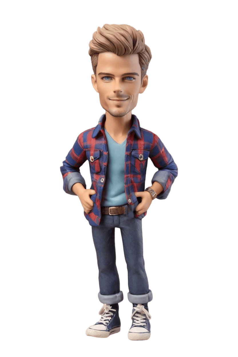 Casual Hero Custom Bobblehead