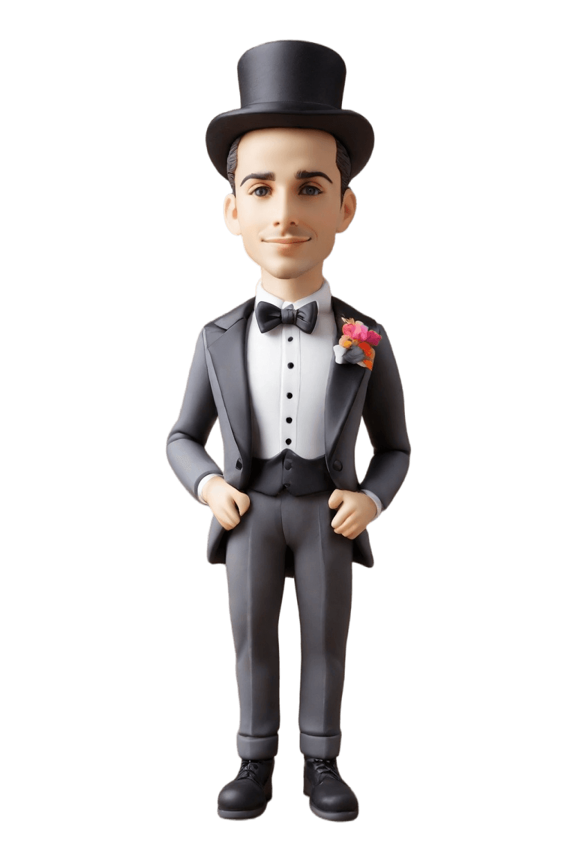 Custom Wedding Dapper Bobblehead