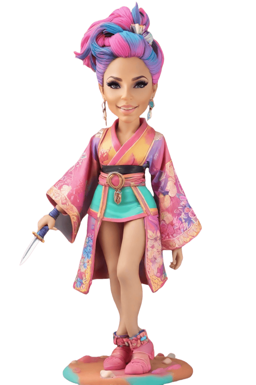 Custom Anime-Inspired Warrior Bobblehead