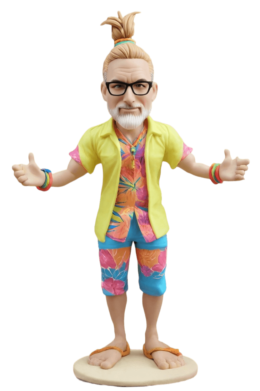 Custom Yoga Warrior Pose Bobblehead