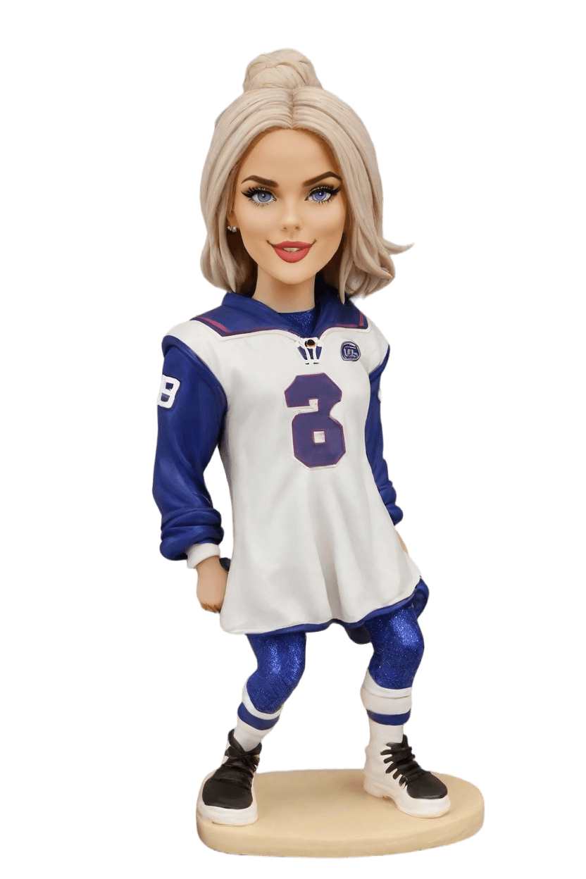 Game Day Custom Sparkly Bobblehead
