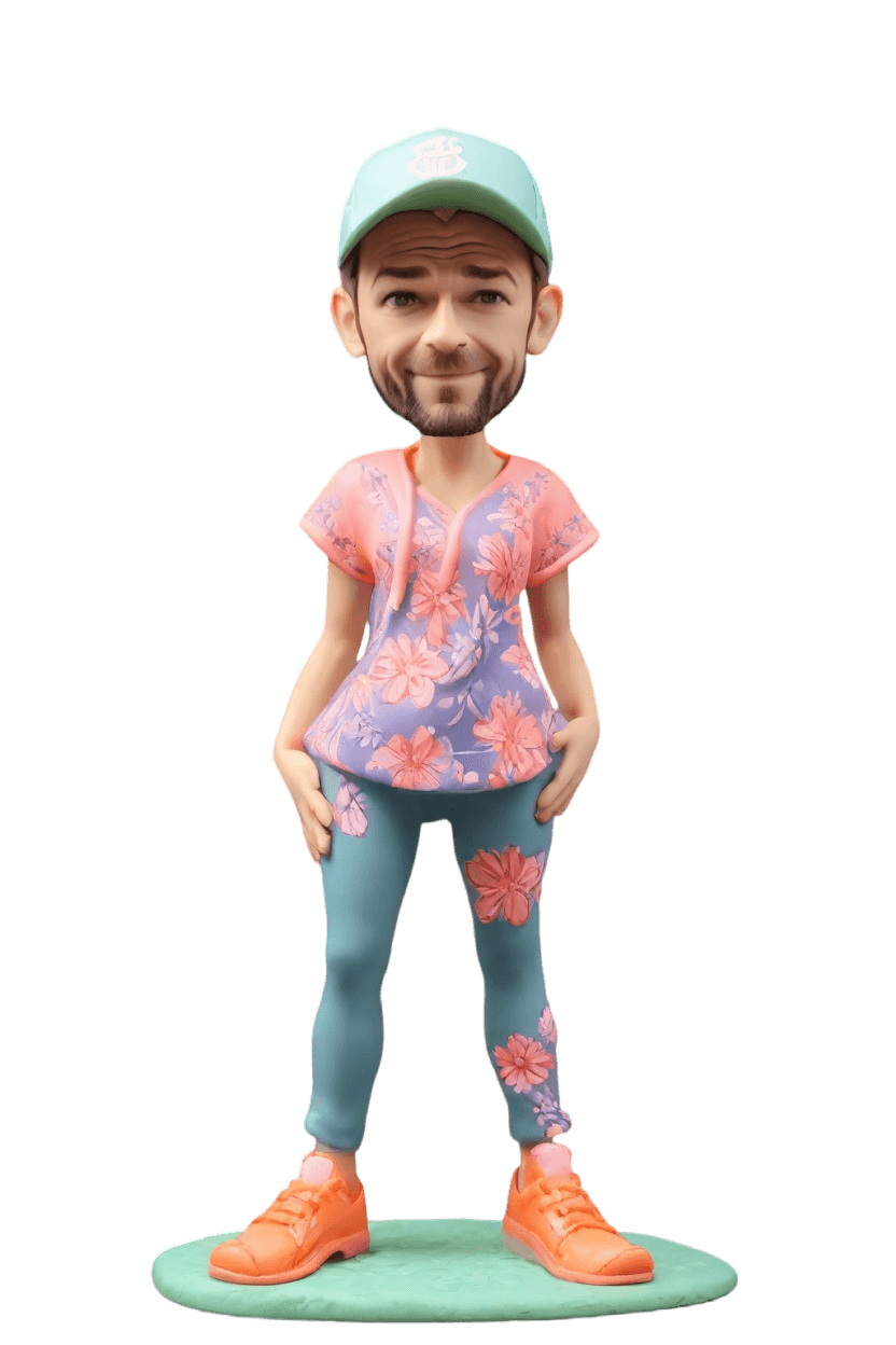 Custom Yoga Wellness Bobblehead