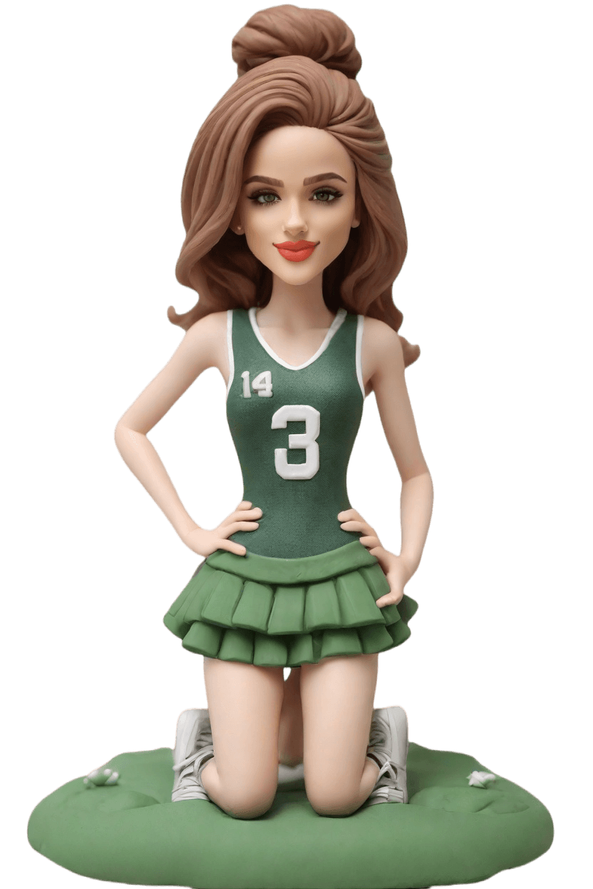 Custom Kicking Playful Bobblehead