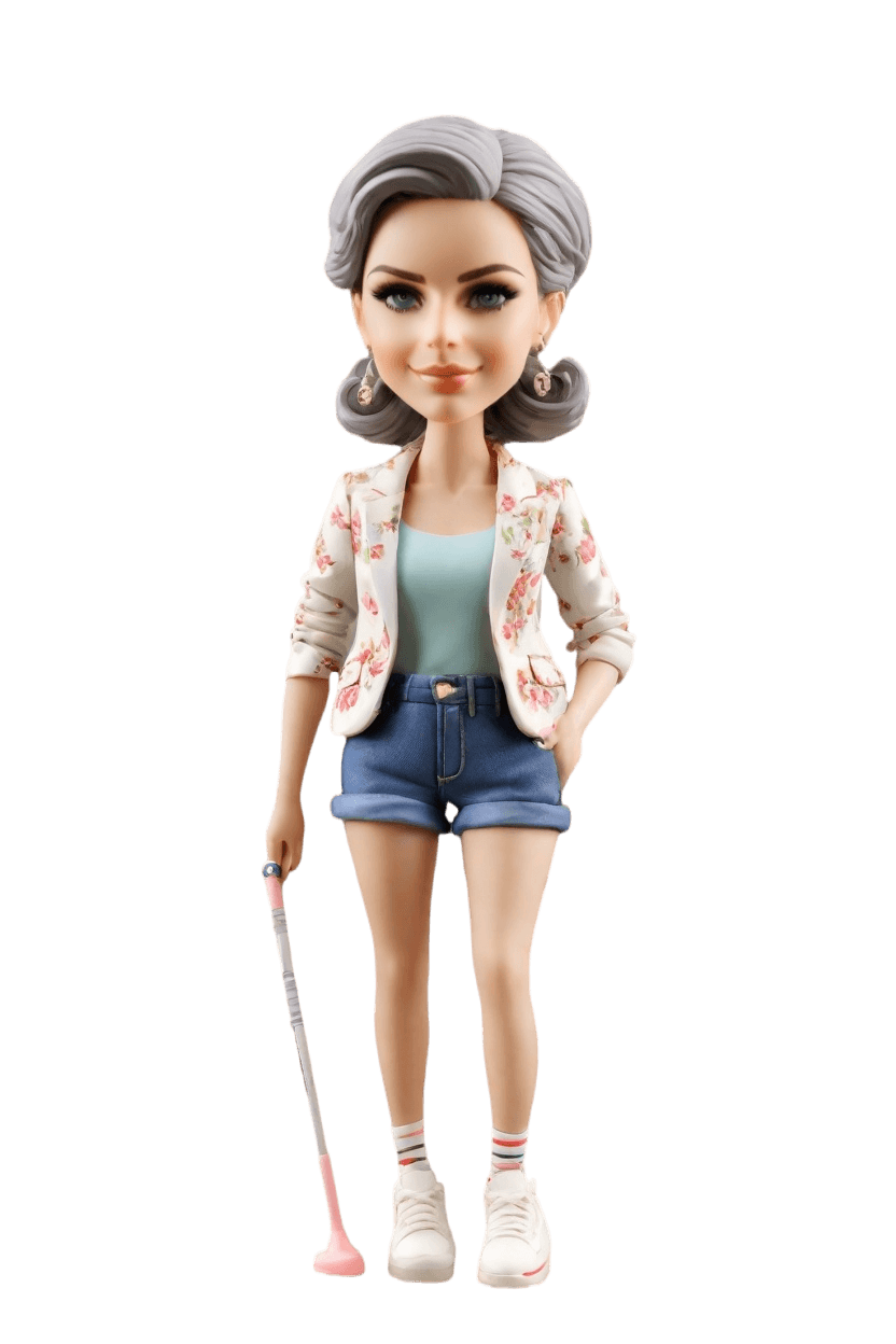 Custom Golfing Dad Bobblehead