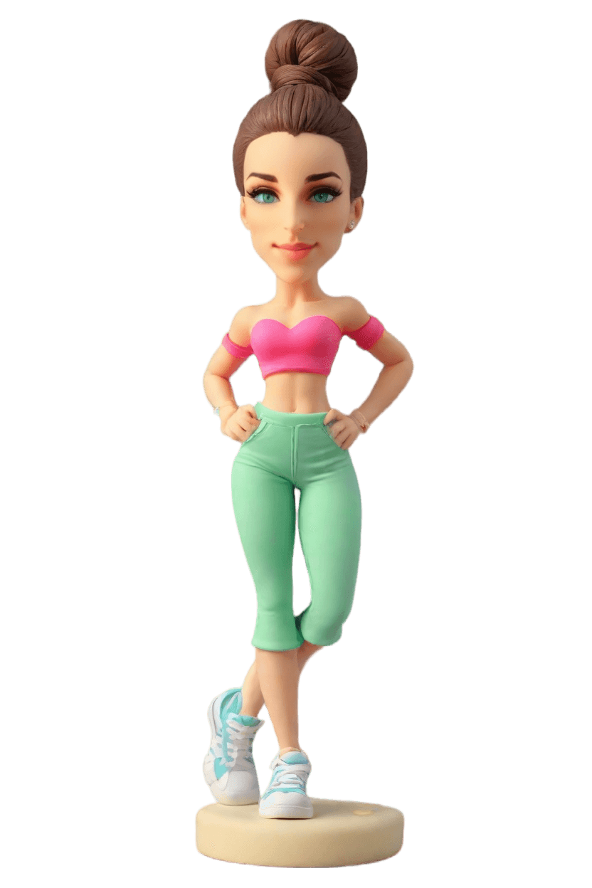 Custom Fitness Flexing Bobblehead