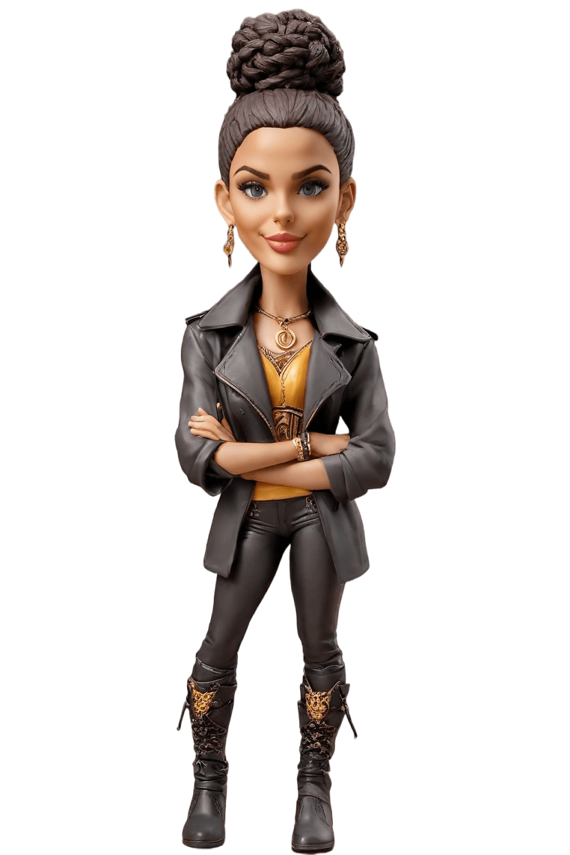Custom Action Heroine Bobblehead