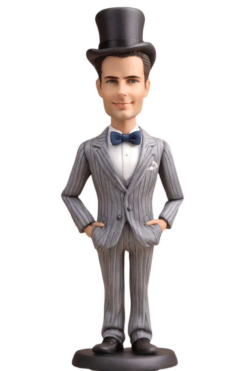 Custom Business Executive Bobblehead - Confident Stylist