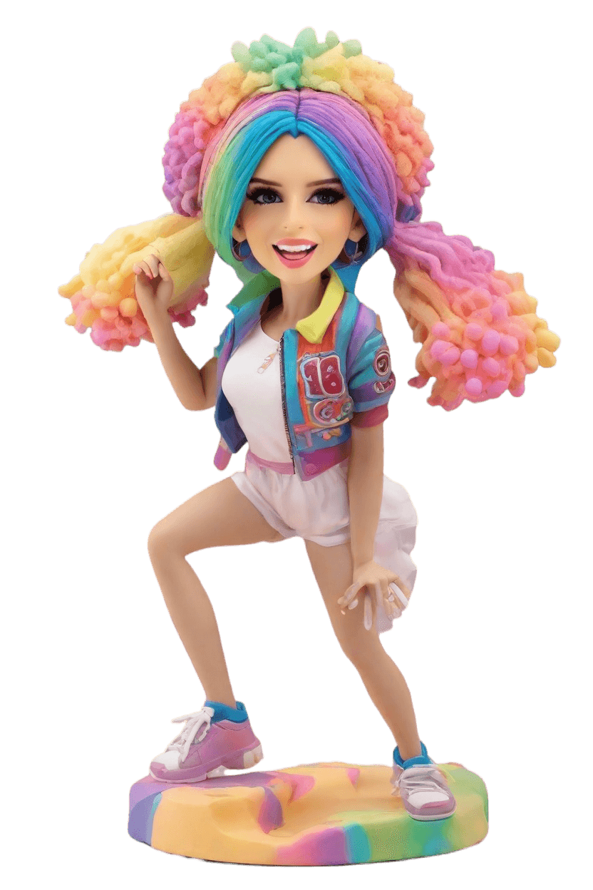 Custom Cheerleader Spirited Bobblehead